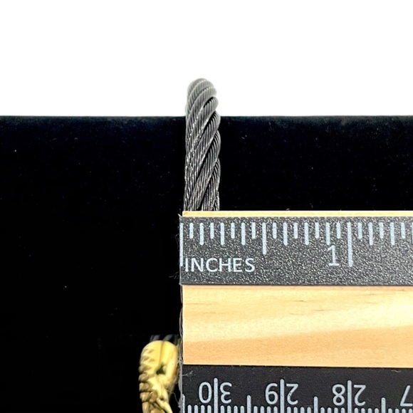 AMRITA SINGH Dragon Moon Bangle Bracelet Black/Gold for Good Luck Feng Shui - Picture 6 of 11